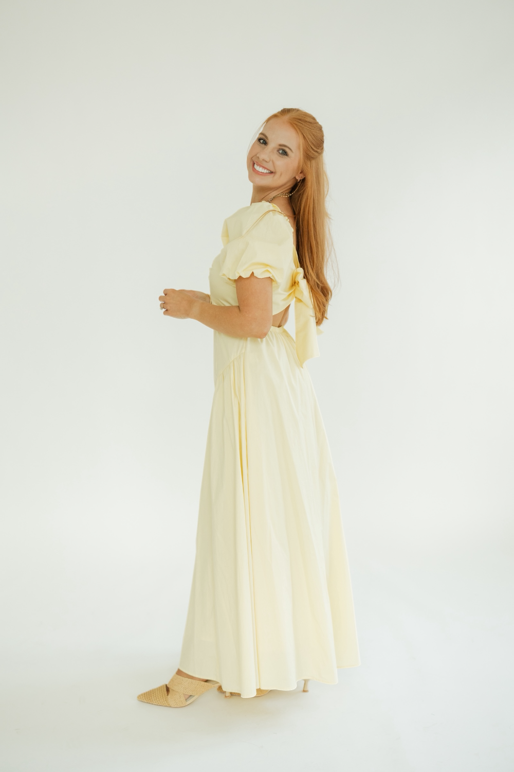 Everly Butter Yellow Midi Dress (XS-XL)