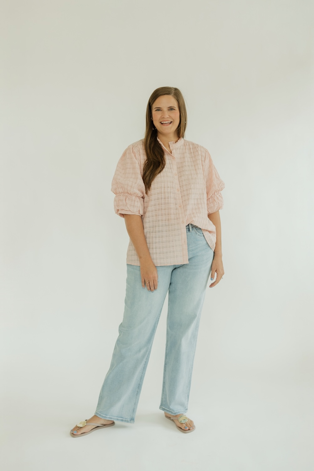 Light Wash High Rise Slim Leg Jean (0-24)