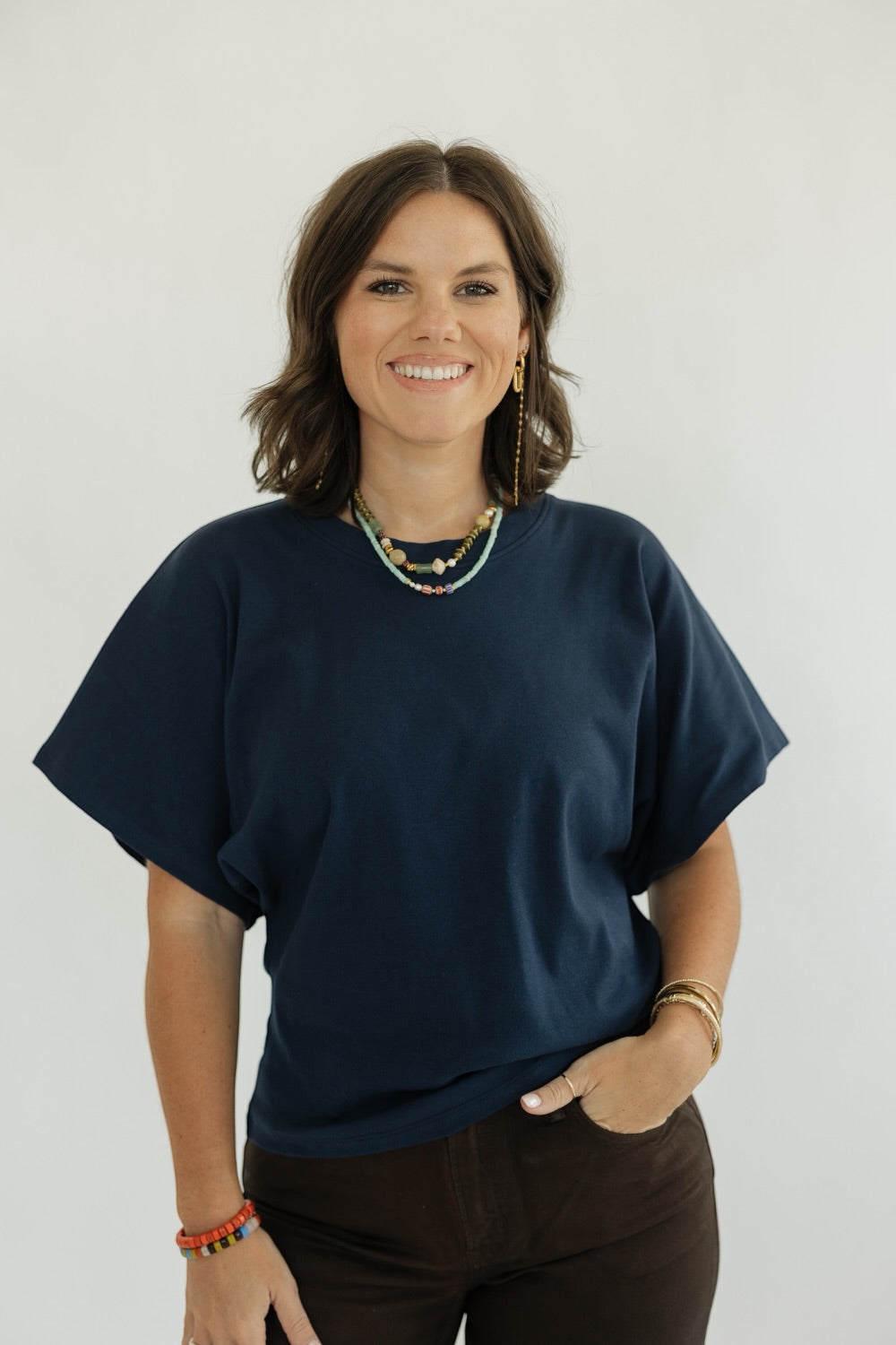 The Elevated Essentials Top in Navy