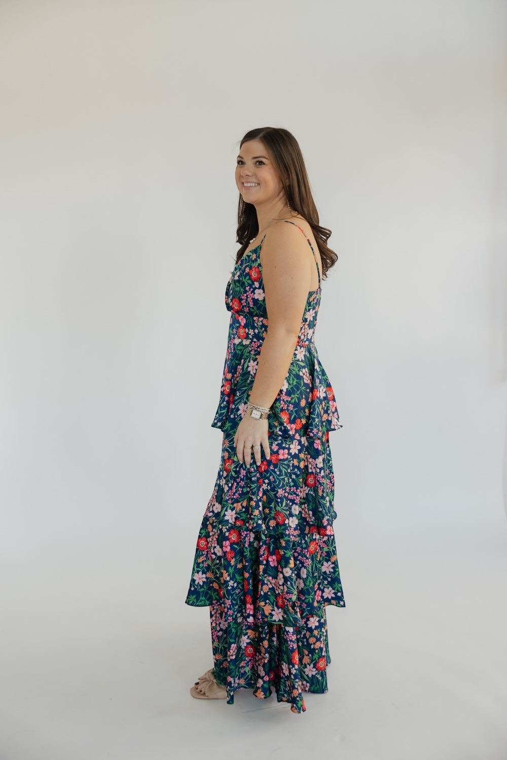 Cindy Floral Tiered Maxi Dress