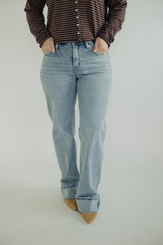 Walking on Sunshine High Rise Cuffed Jean by Vervet