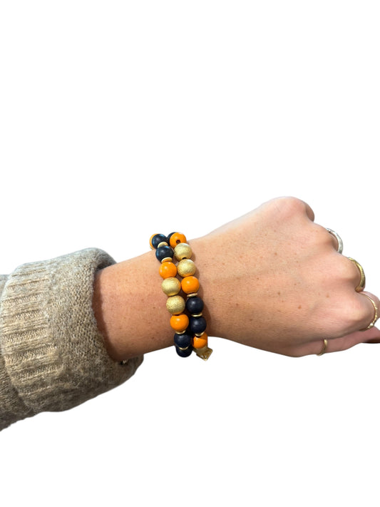Nori Navy & Orange Bracelet