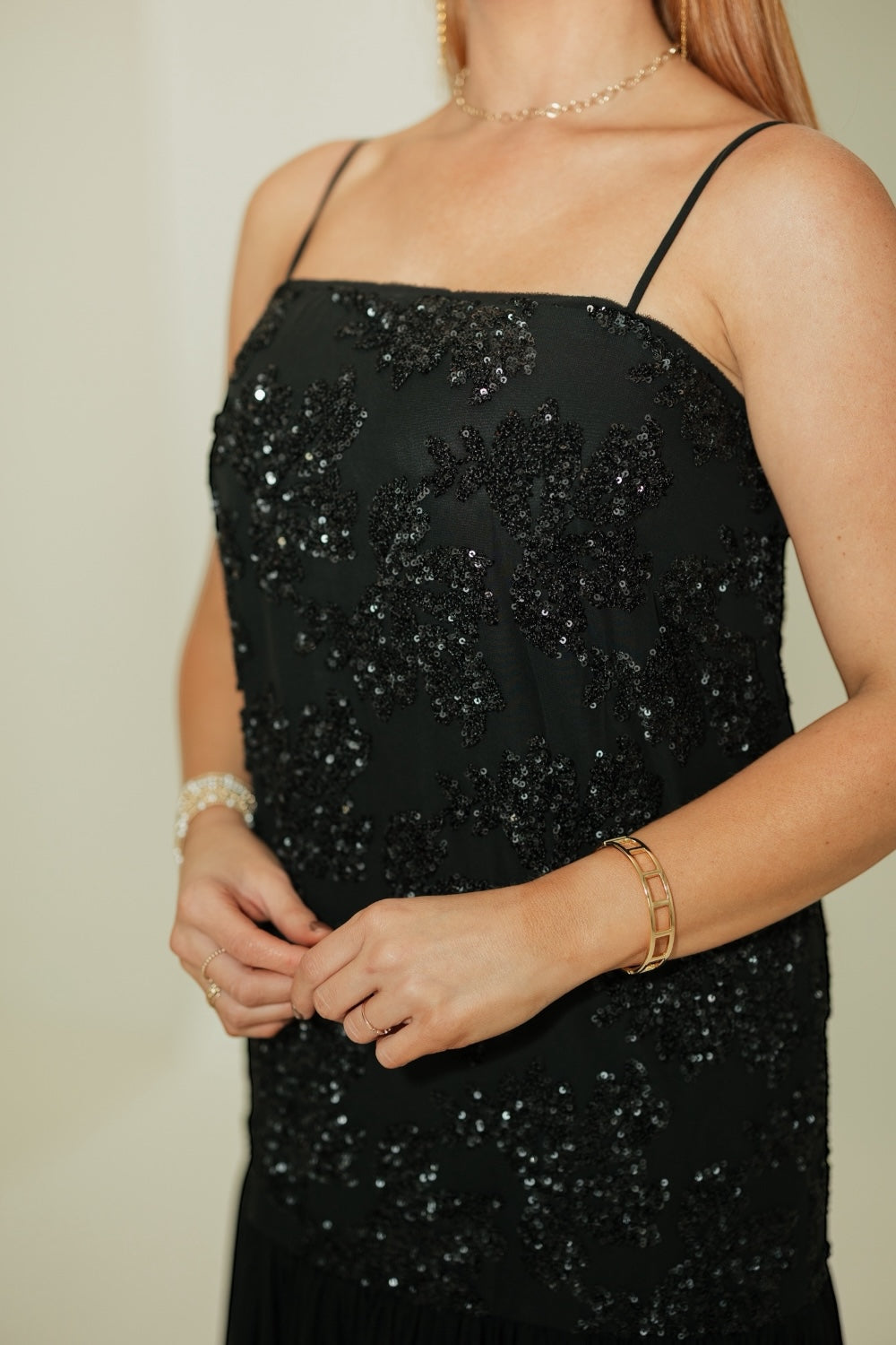 Marissa Drop Waist Sequin Dress