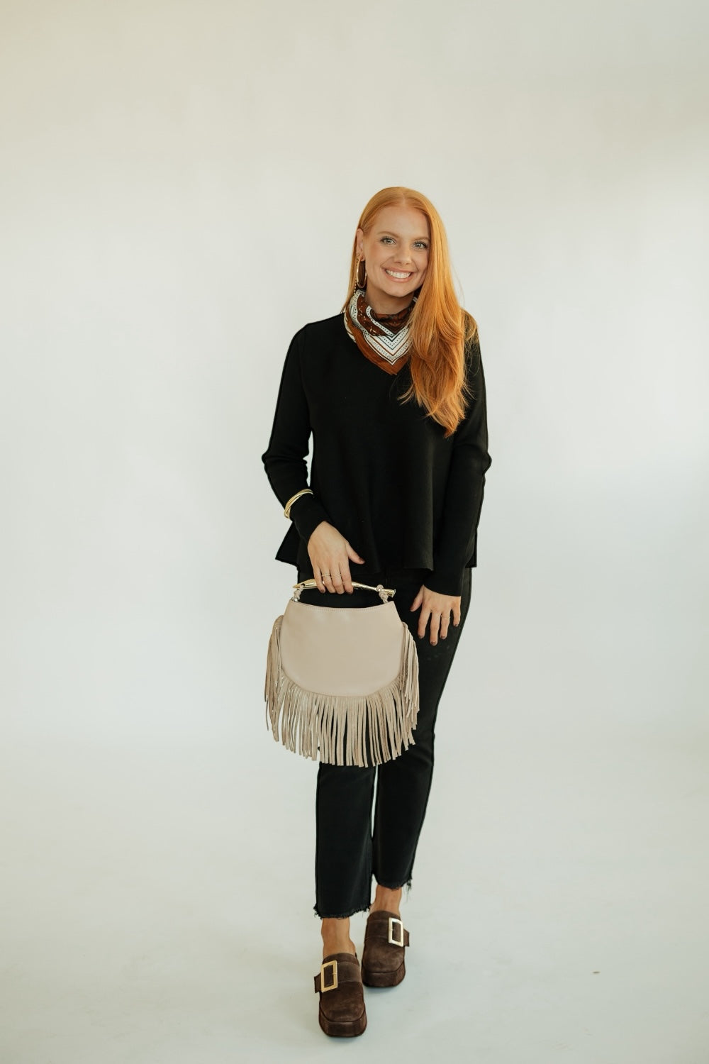 Black Flared Knit Sweater (S-XL)