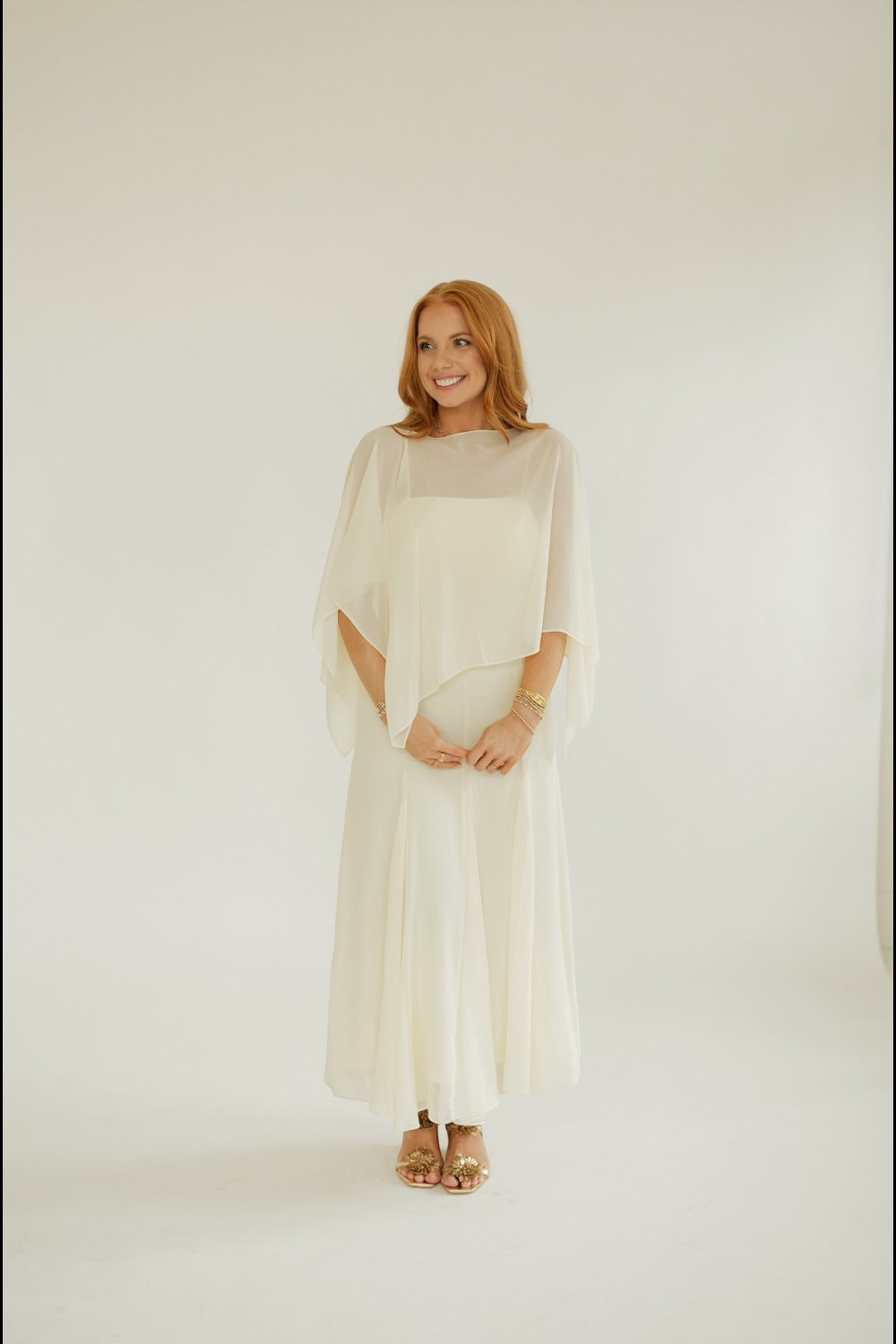 Sable Yellow Scarf Midi Dress