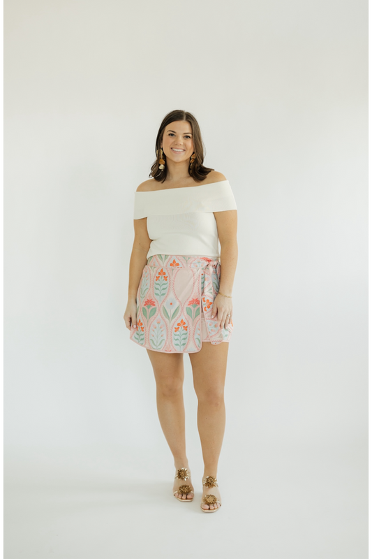 Tilly Petal Trellis Wrap Skirt