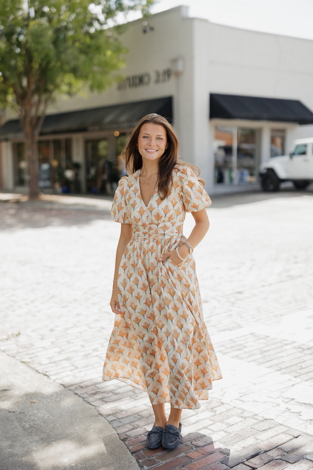 Petal Glow Maxi Dress