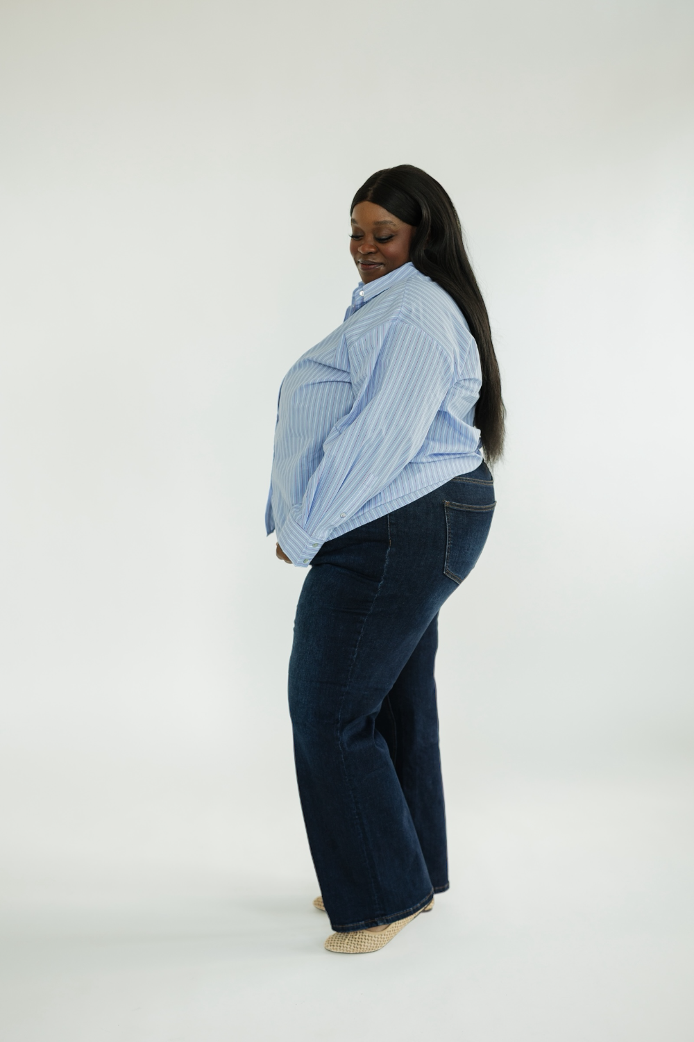 Firecracker Blue Striped Button Down (S-2XL)