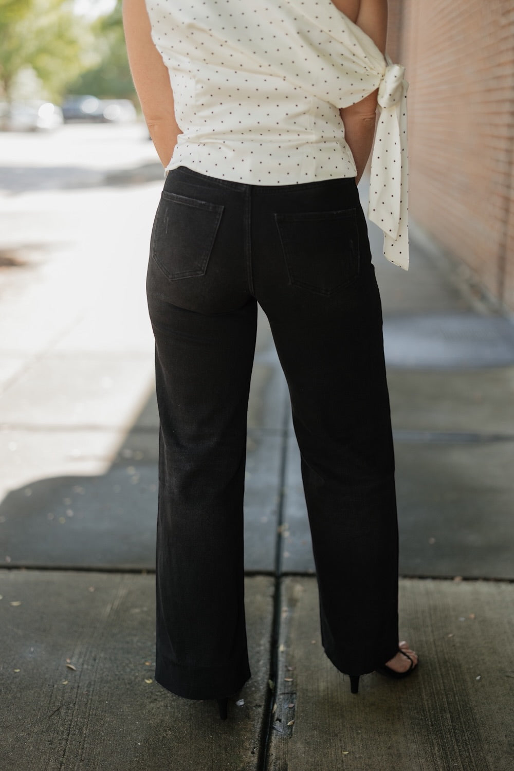 Adeline Black Denim High Rise Straight Leg Jean (XS-XL)