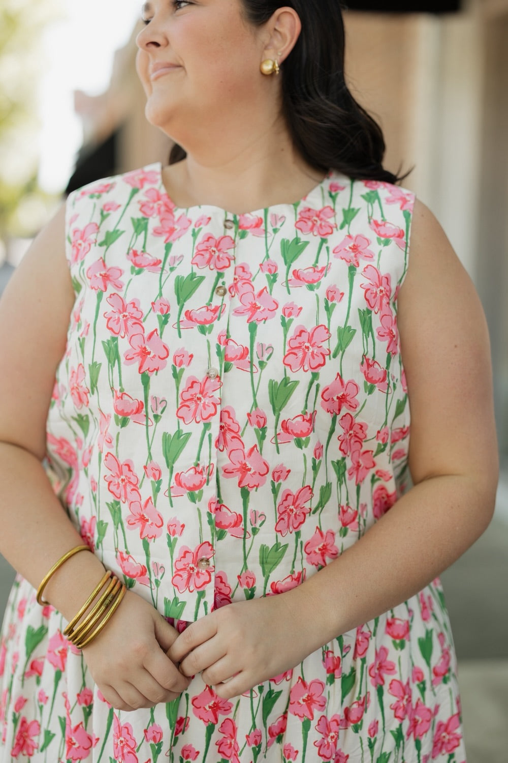 Peri Floral Print Sleeveless Top (S-3XL)