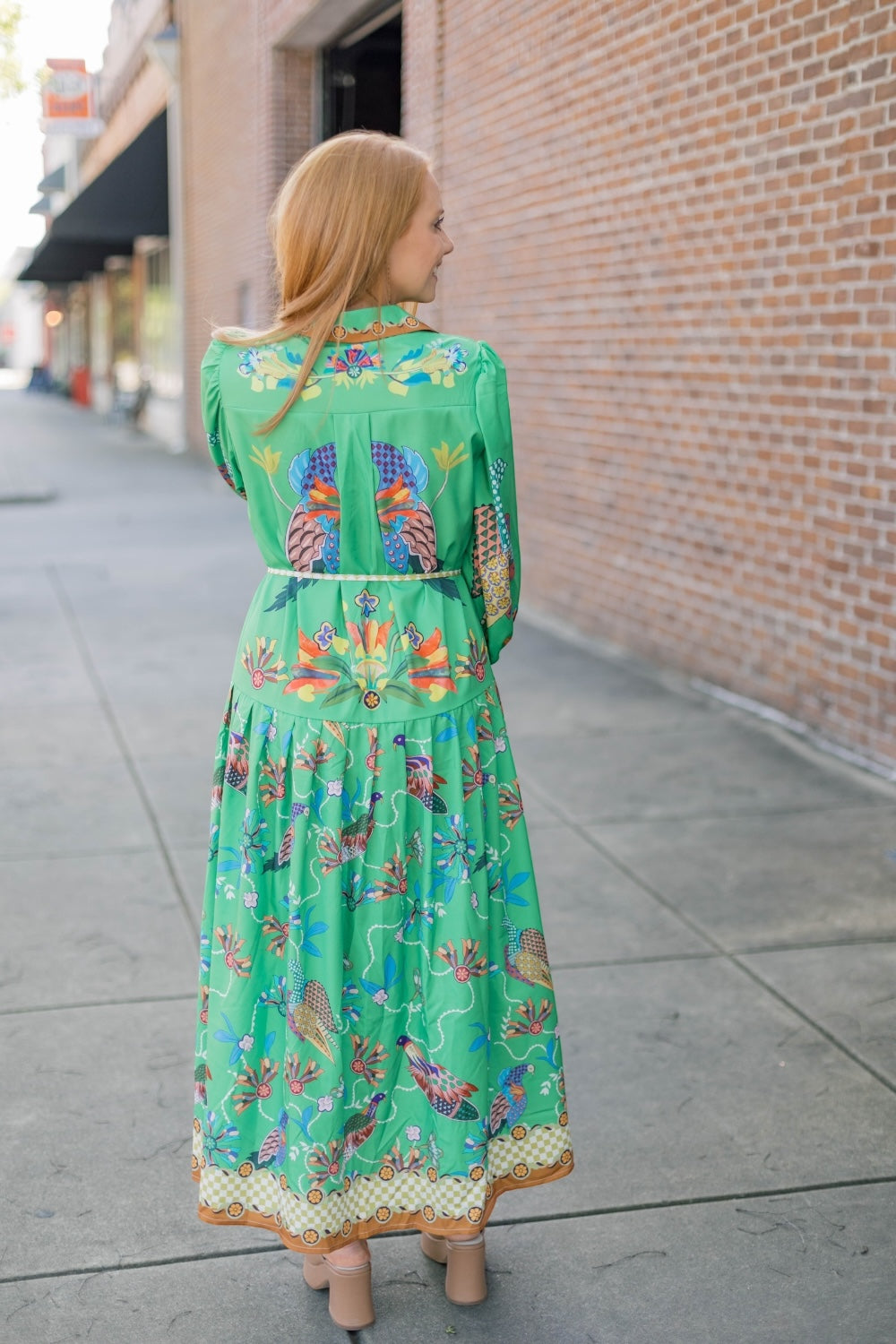 Sydney Lantern Sleeve Midi Dress (S-3XL)