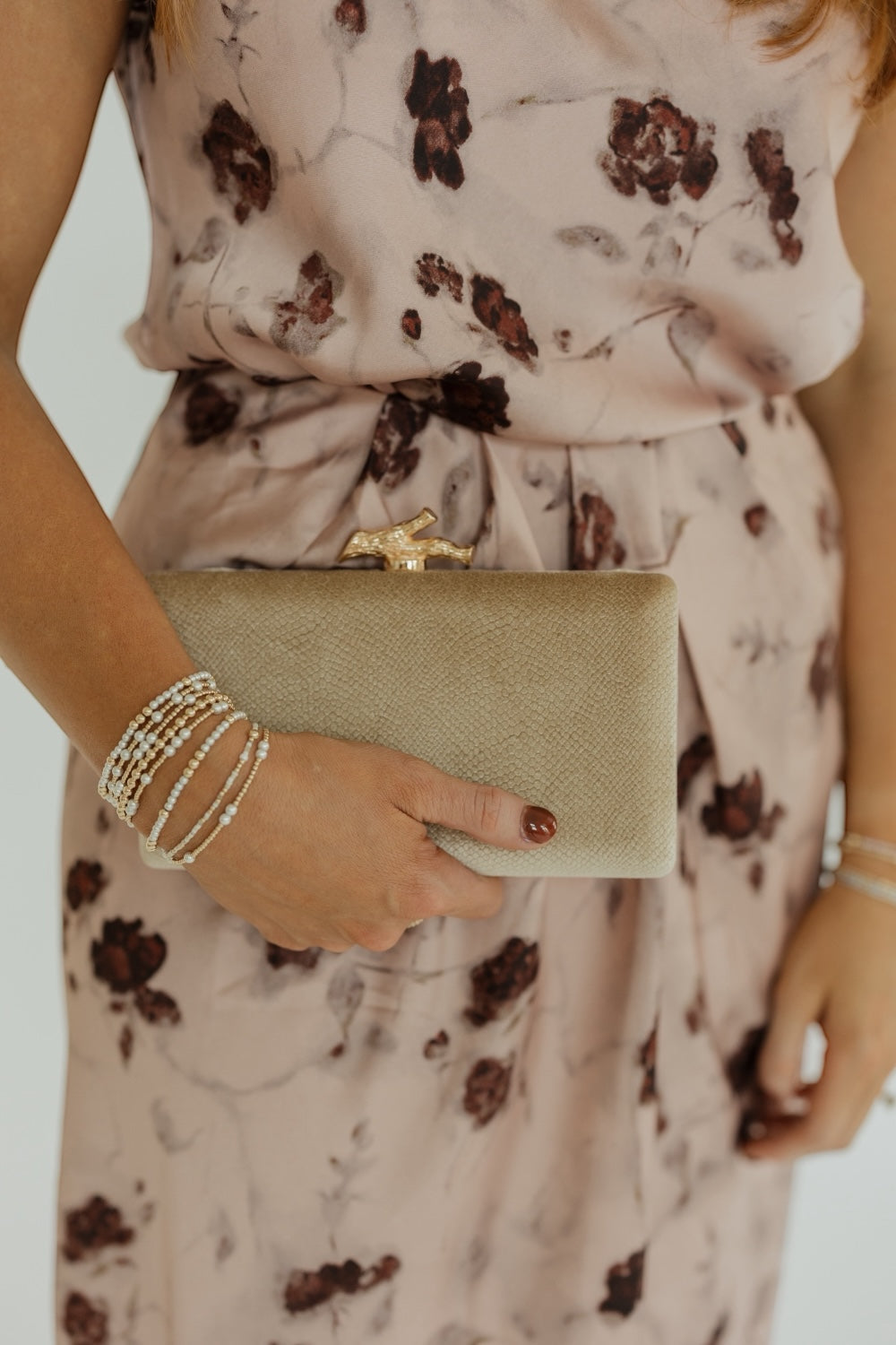 Gold Velvet Clutch