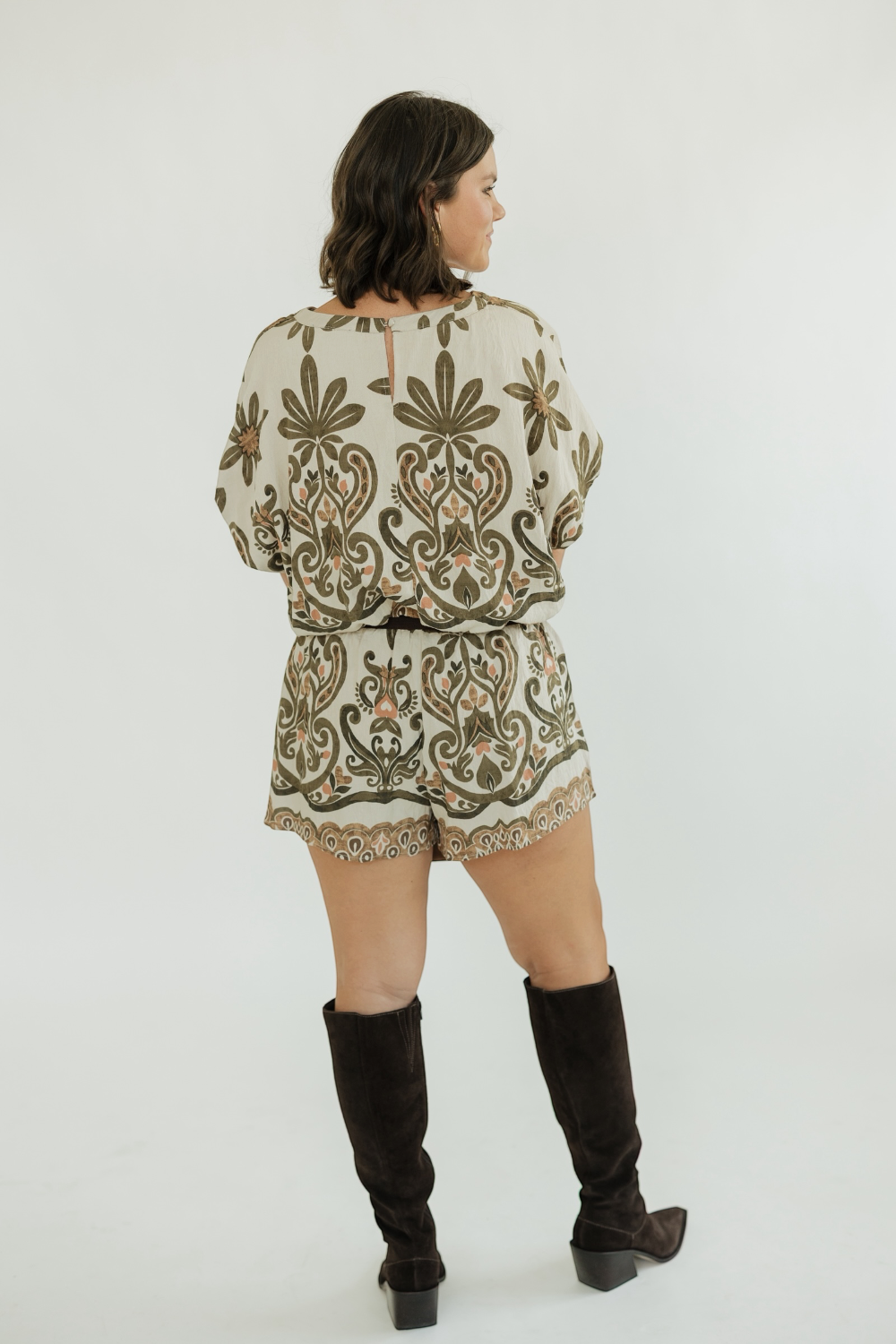 Olive Veil Short Set