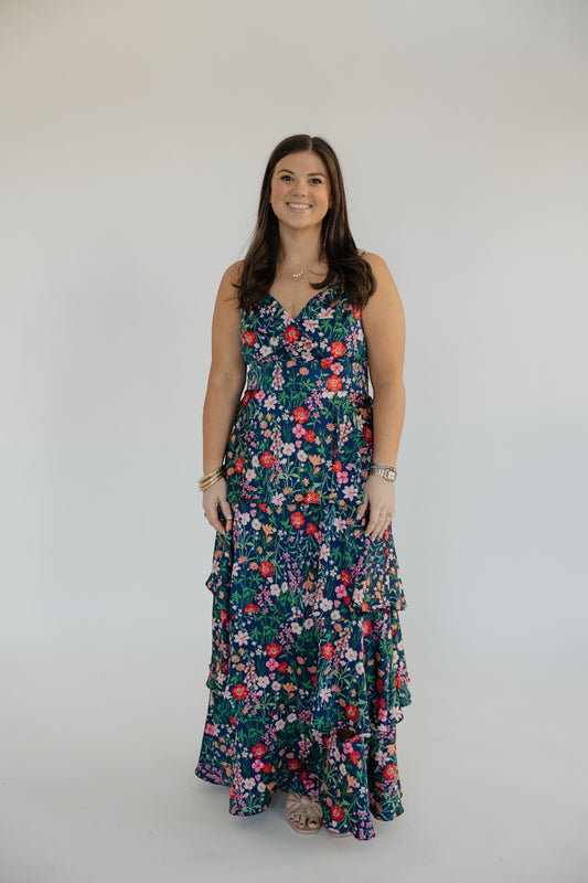 Cindy Floral Tiered Maxi Dress