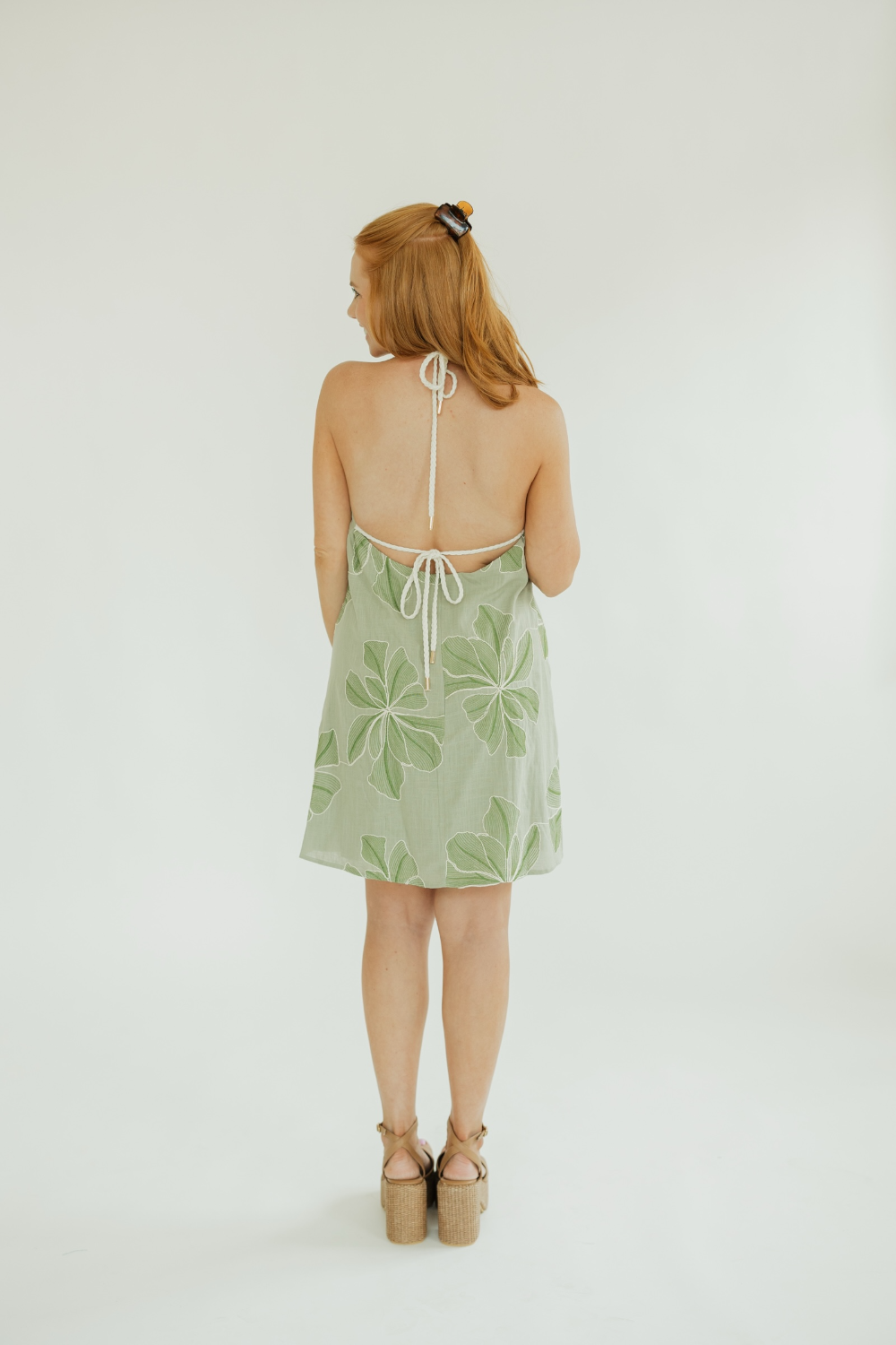 Trapez Sage Mini Dress