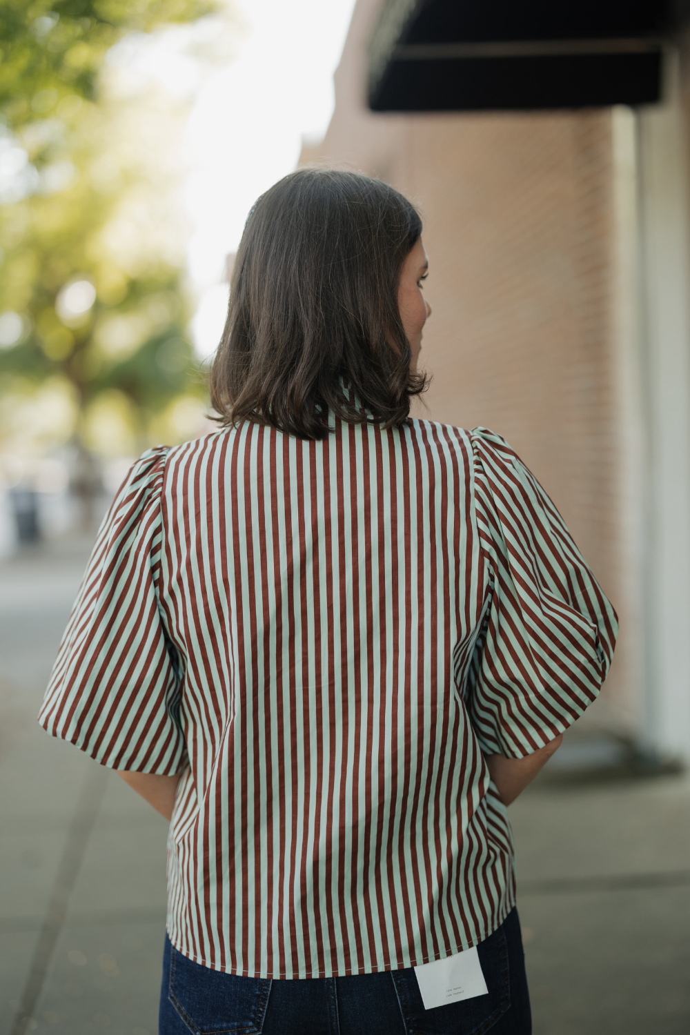 Carla Striped Button Down Top