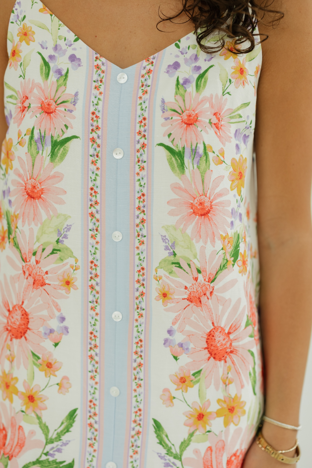 Bren Floral Border Print Mini Dress (XS-XL)