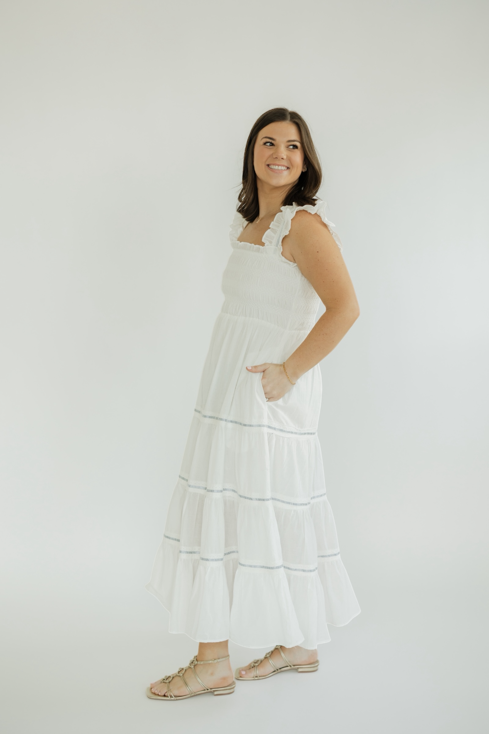 Marseille Tiered Midi Dress