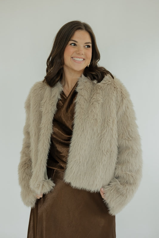 Carmella Stone Fur Jacket