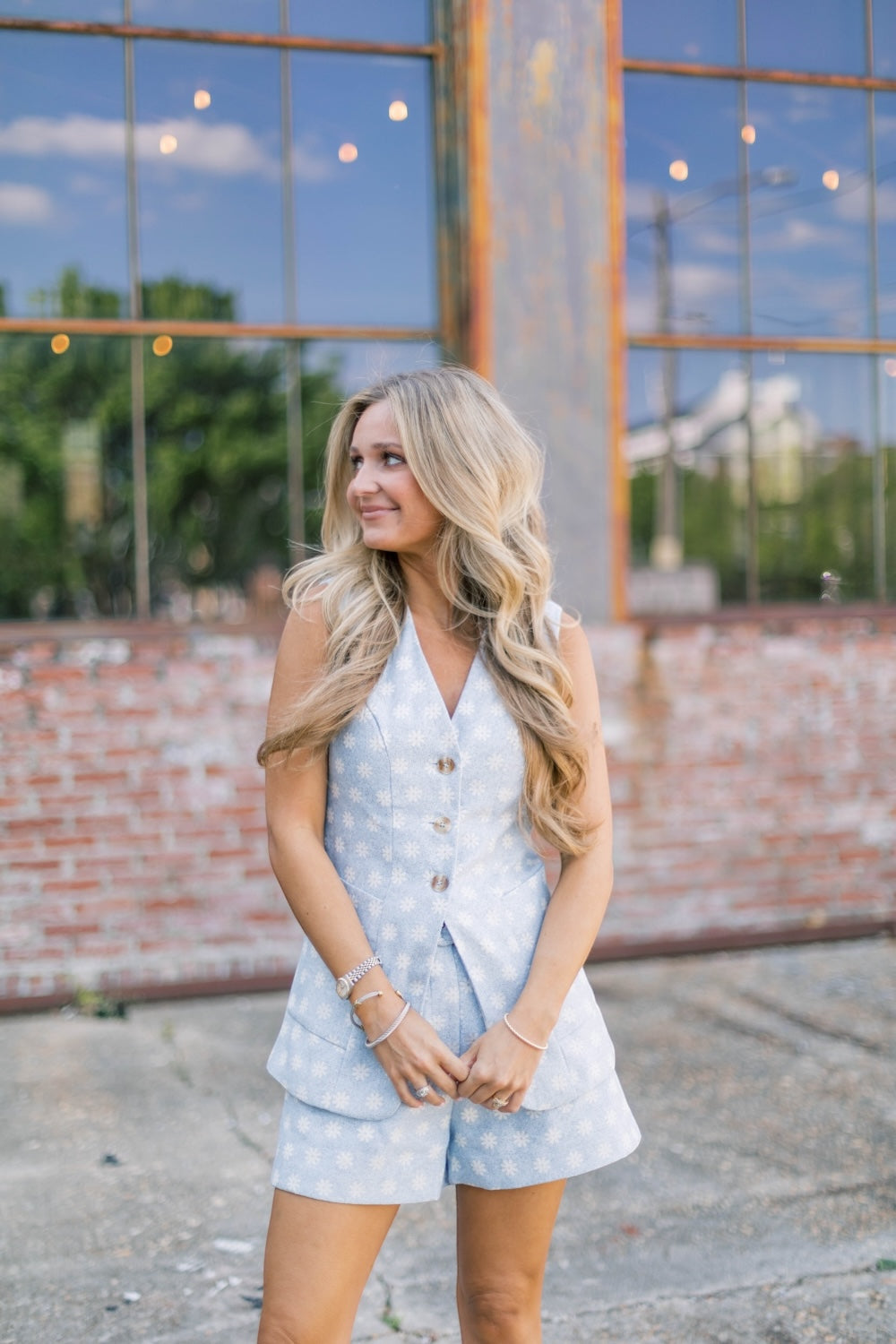 Daisy Jacquard Vest