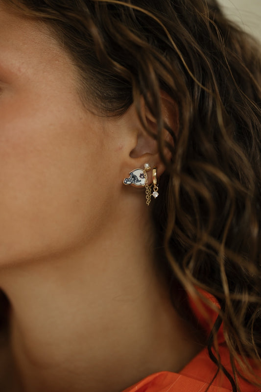 AU Helmet Earrings