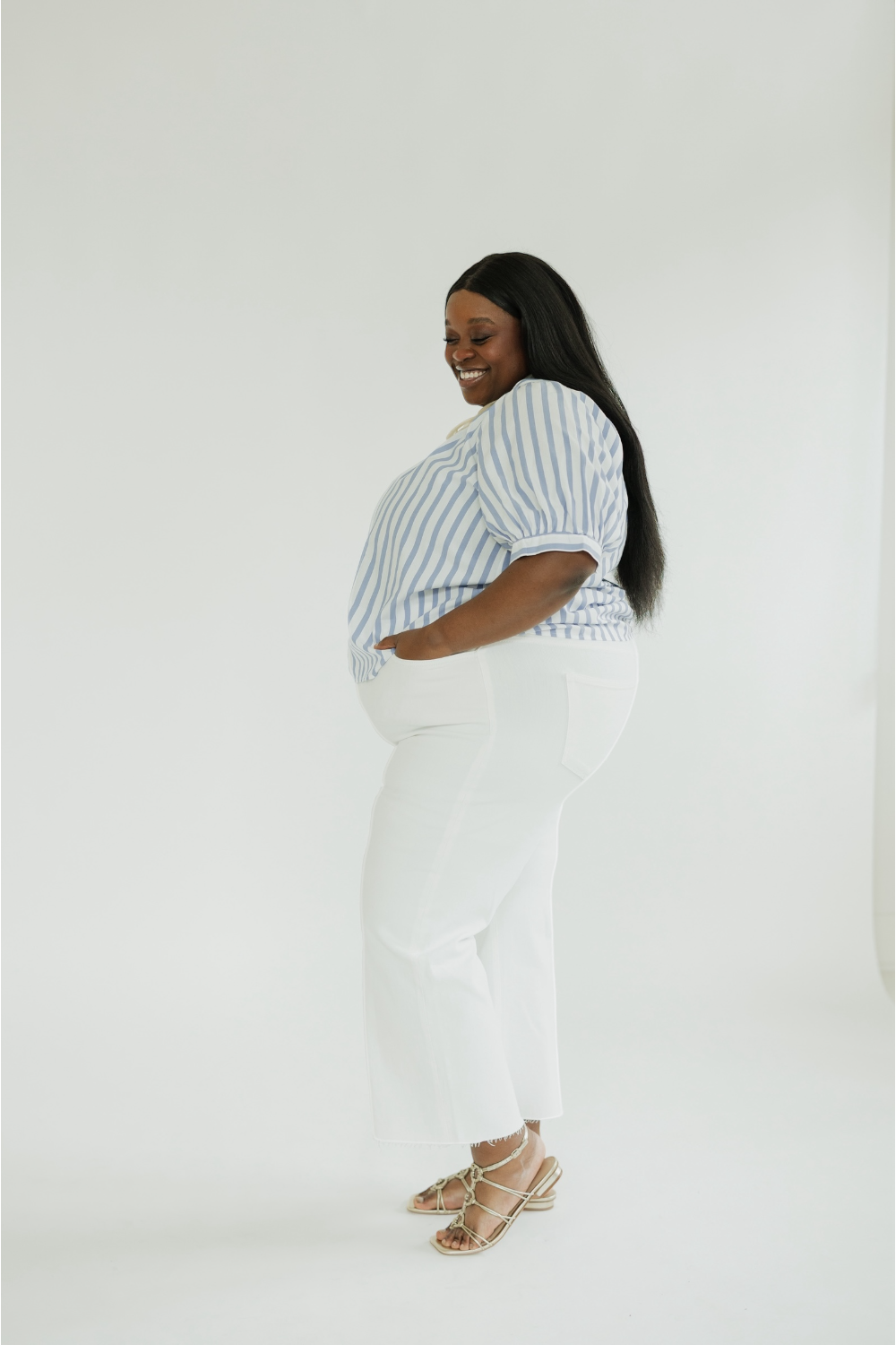 Sophie Striped Round Neck Top (S-3XL)