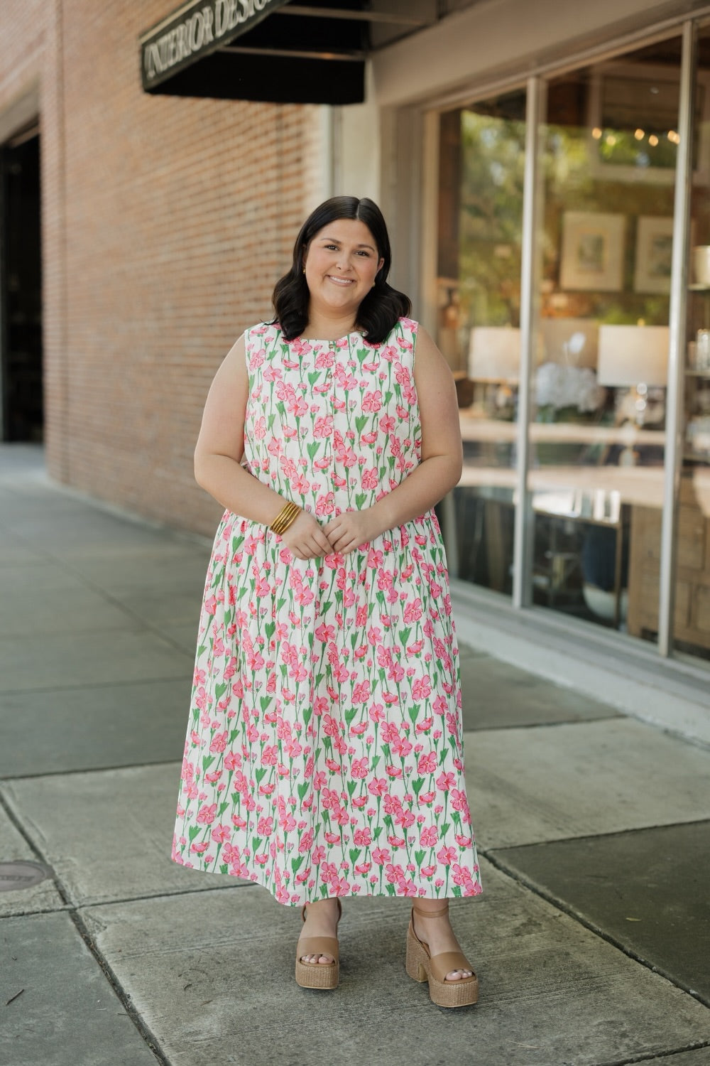 Peri Floral Print Sleeveless Top (S-3XL)