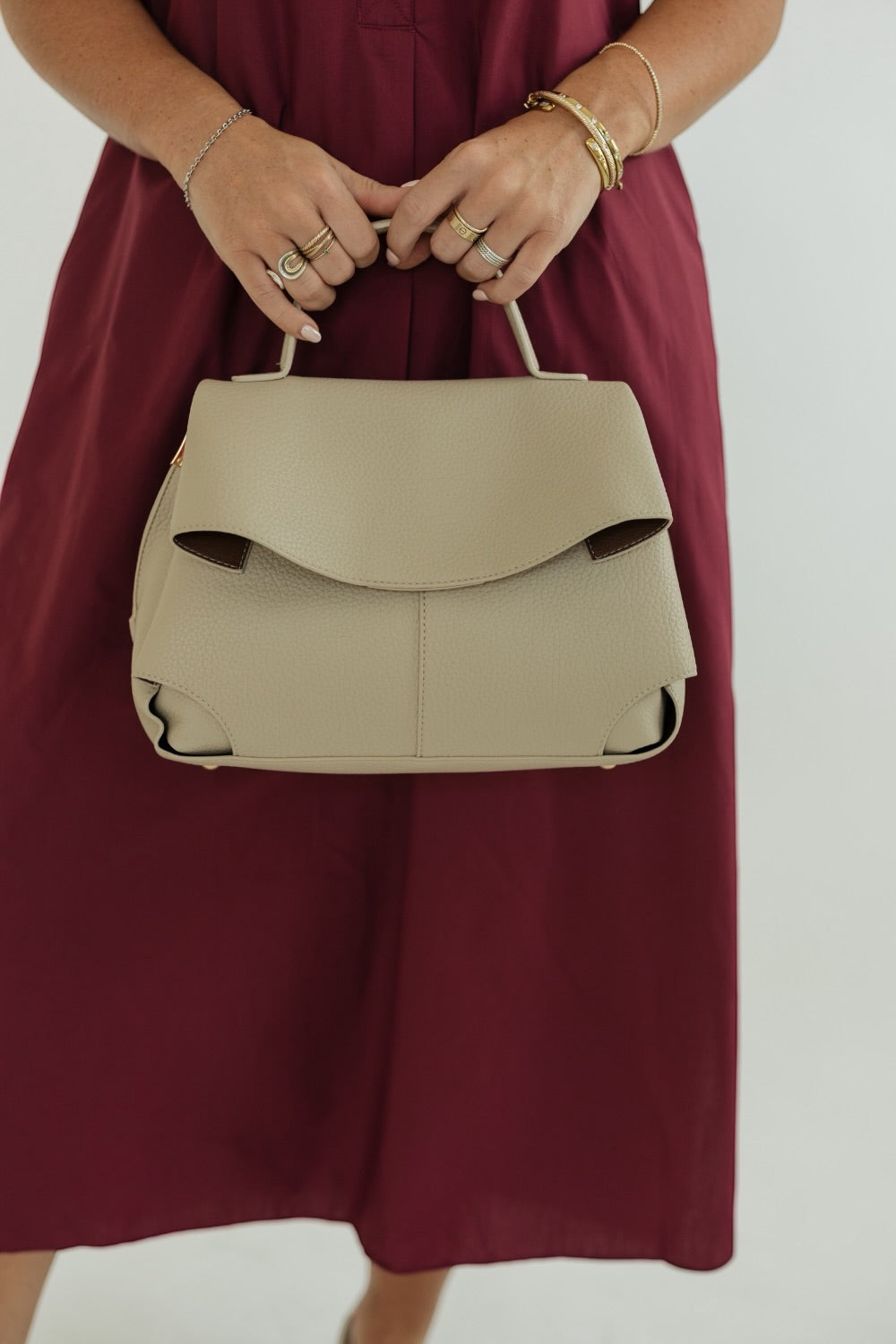 The Lune Bag in Beige