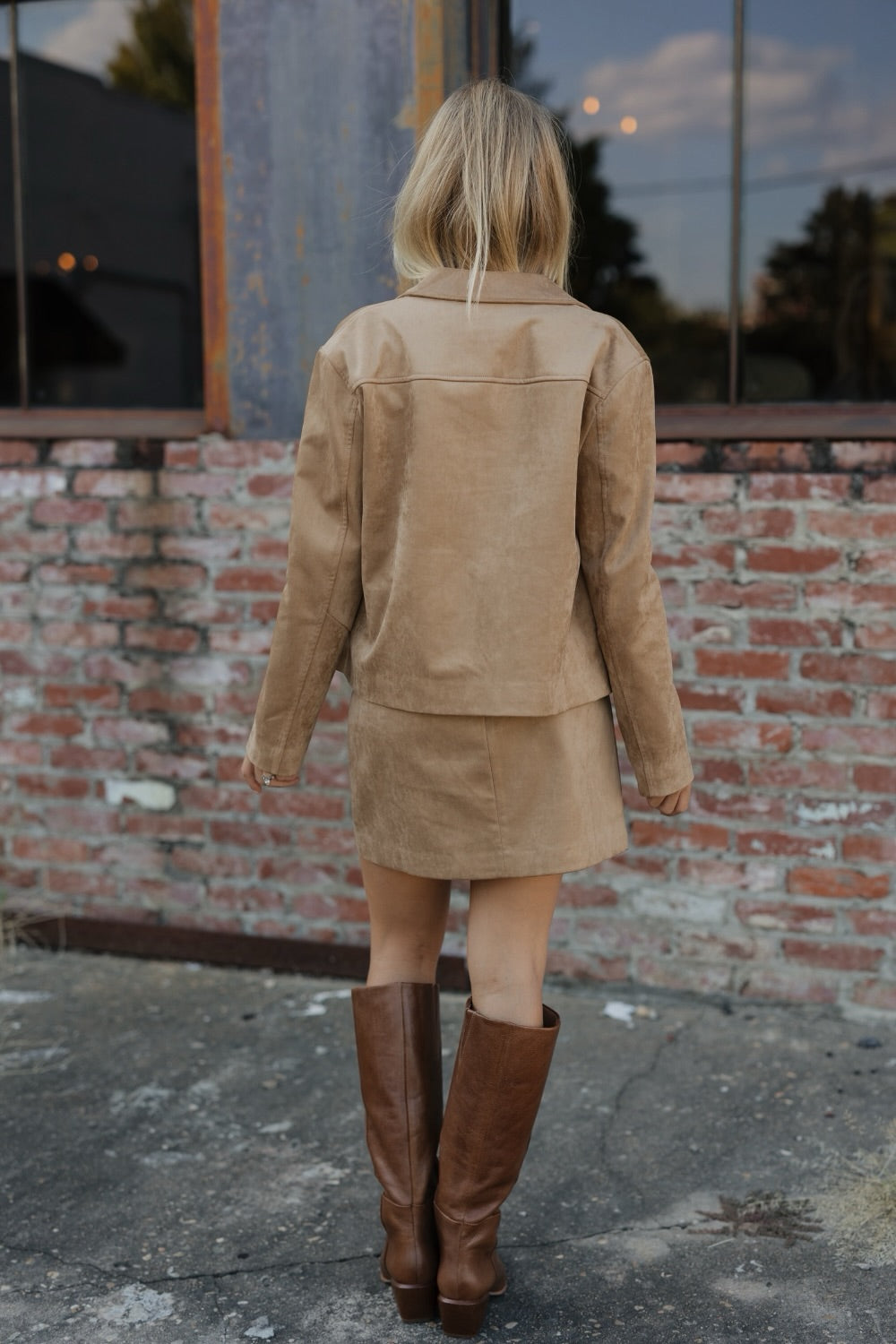 Presley Tan Suede Jacket