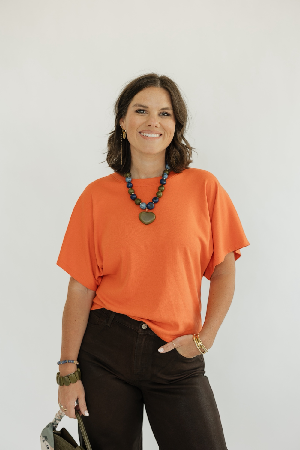 The Elevated Essentials Top in Orange