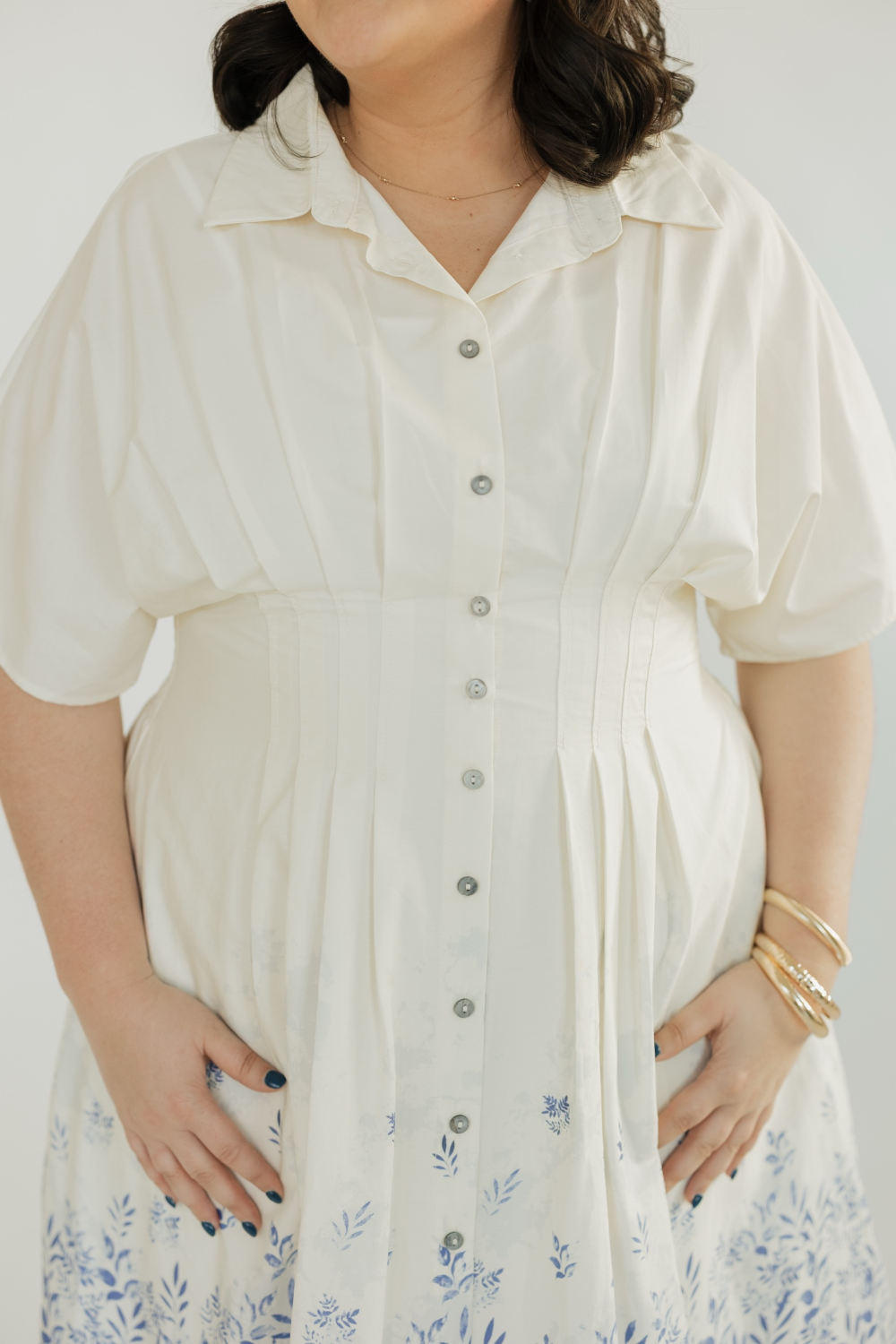 Landrie Floral Border Print Shirt Dress