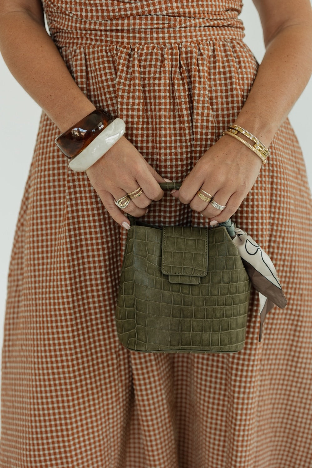 The Lucia Bag in Olive