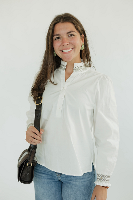Kimberly Top in Ivory (XS-XL)