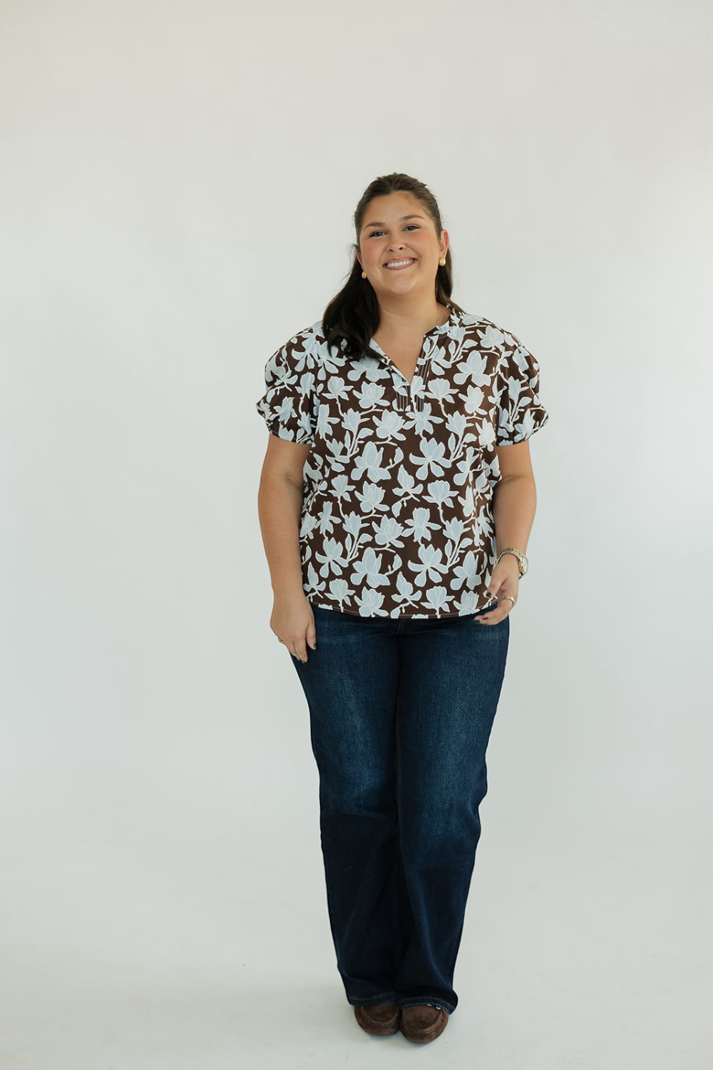 Lainey Growing Grace Blue Top (XS-2XL)