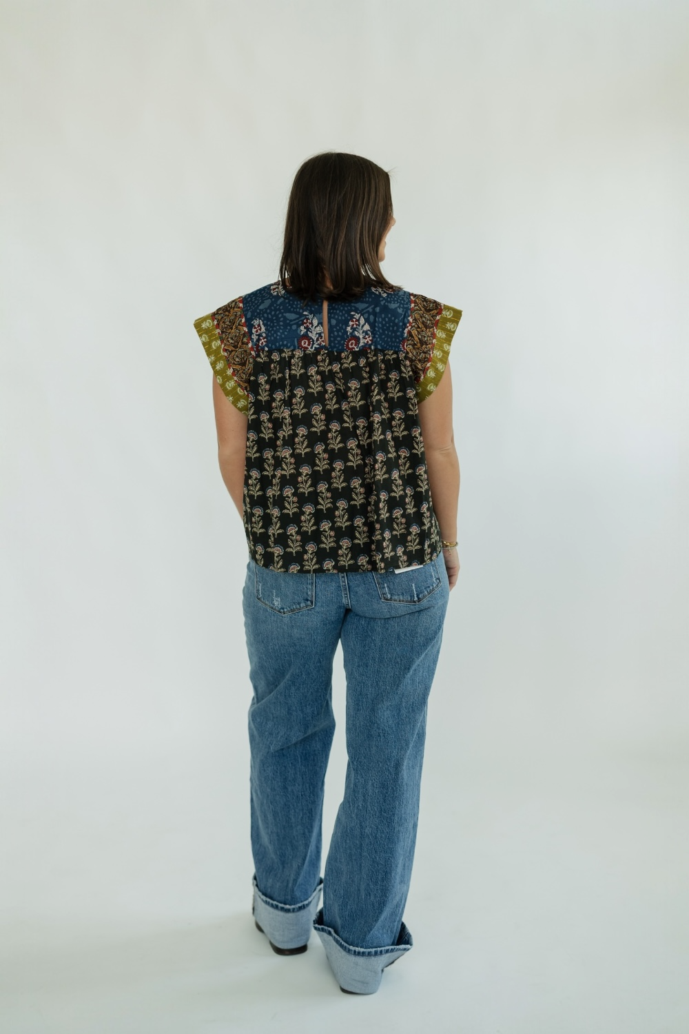 Indy Sleeveless Floral Print Top