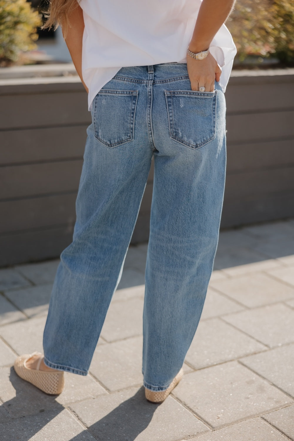 Kate Trasimeno High Rise Barrel Jean