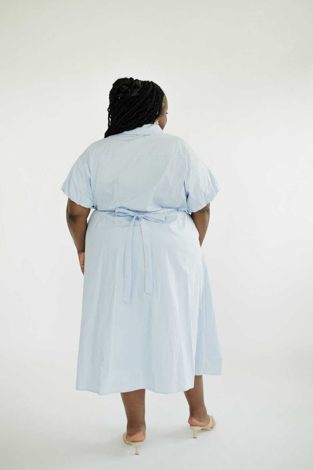 Cara Collared Tie Waist Maxi Dress