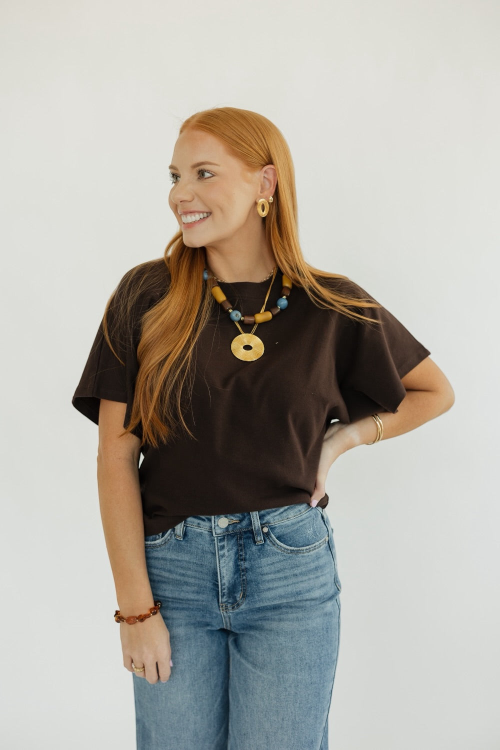 The Elevated Essentials Top in Chocolate
