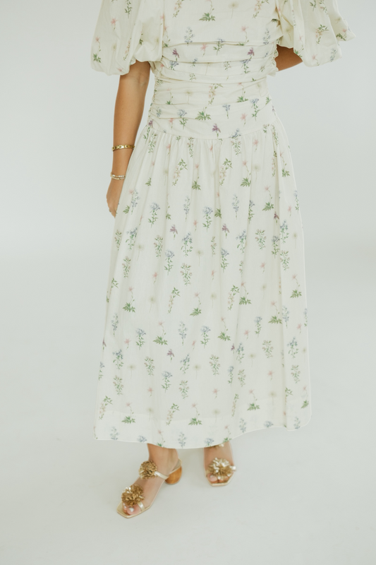 Misty Floral Maxi Skirt