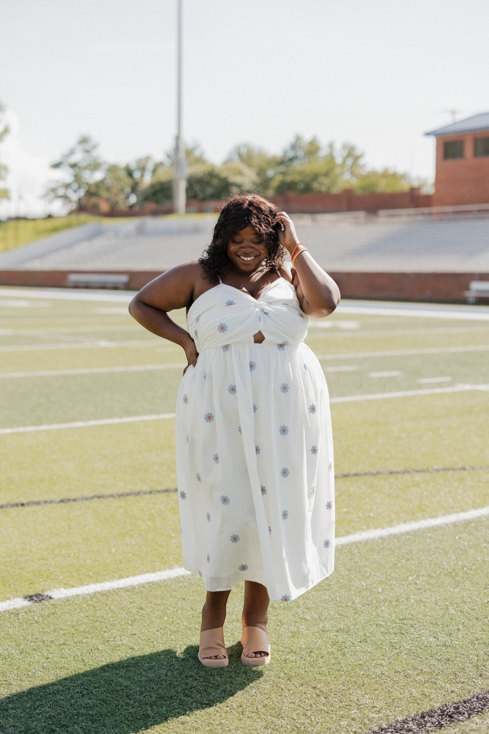 Daisy Embroidered Cut Out Dress (S-3XL) Studio 3:19 Daisy Embroidered Cut Out Dress (S-3XL) Studio 3:19