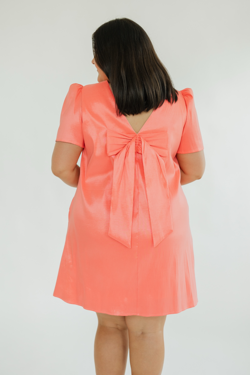 Chappell Coral Crush Bow Back Dress (S-3XL)
