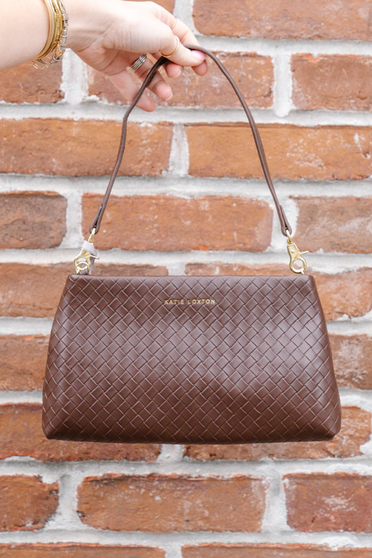 Nova Small Shoulder Bag in Chocolate