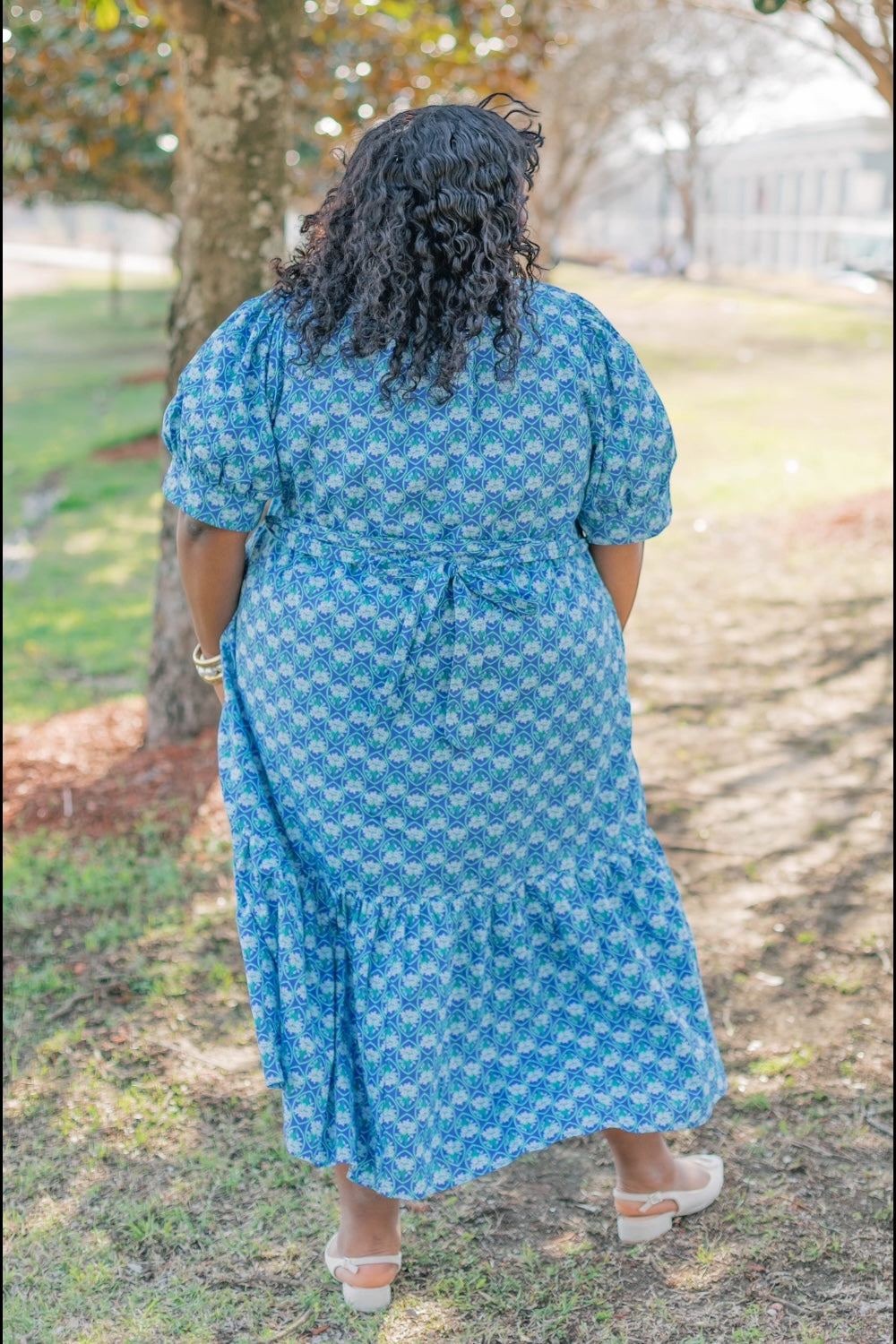 Driftwood Floral Button Down Midi Dress (XS-3XL)