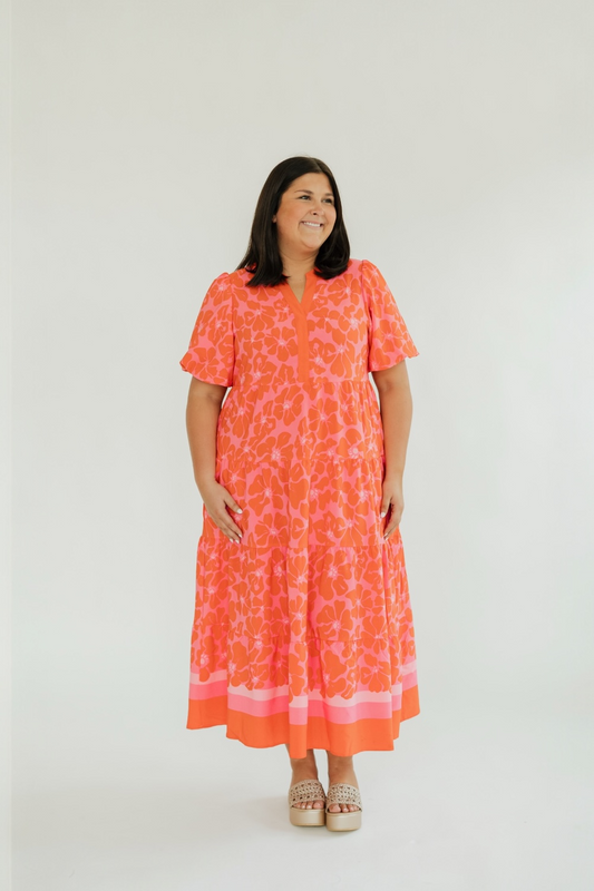 Kinsley Garden Samba Midi Dress (XS-2XL)
