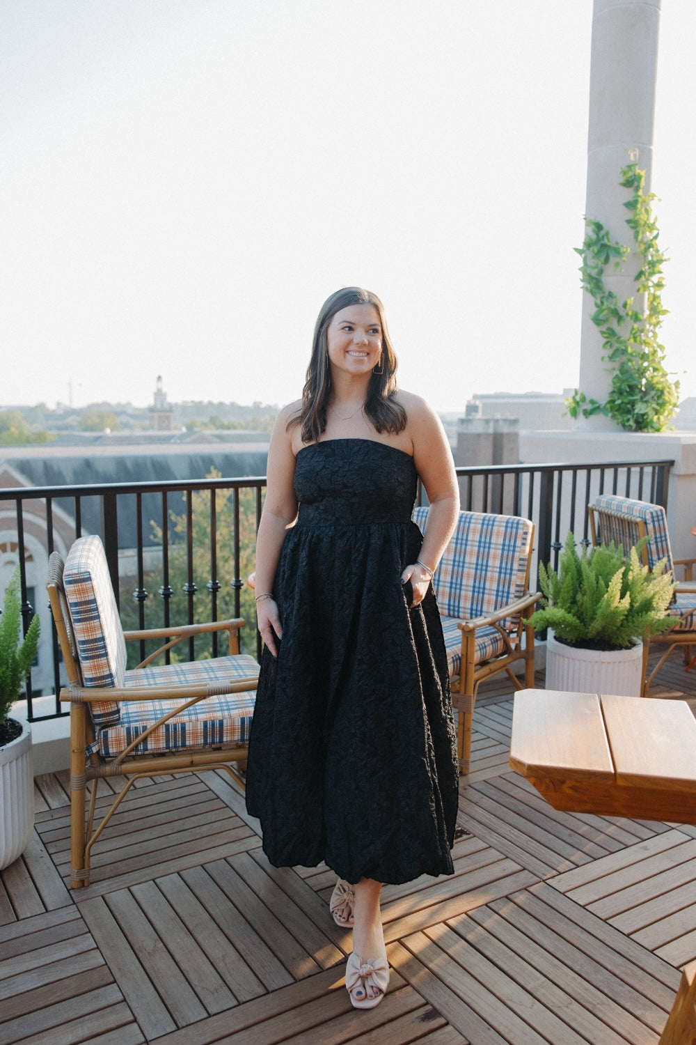 Arielle Jacquard Belle Strapless Maxi Dress (XS-3XL)