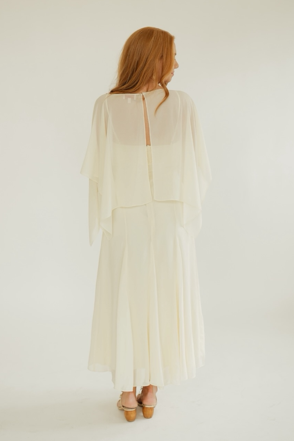 Sable Yellow Scarf Midi Dress