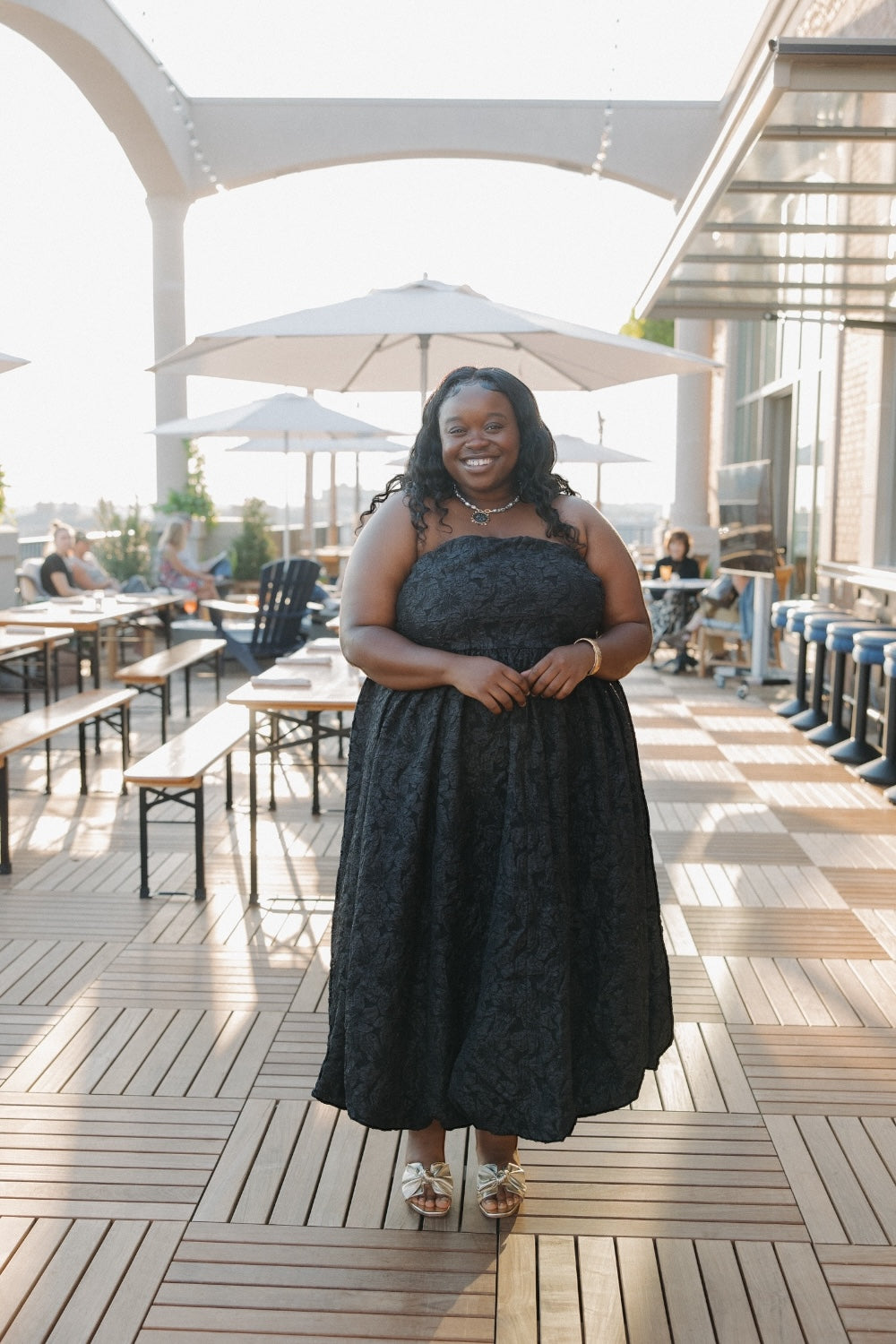 Arielle Jacquard Belle Strapless Maxi Dress (XS-3XL)