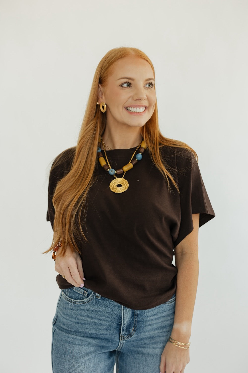 The Elevated Essentials Top in Chocolate