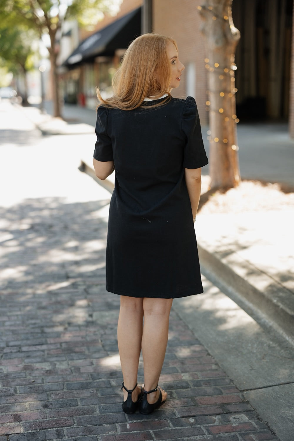 Adelyn Black T-shirt Dress (XS-XL)
