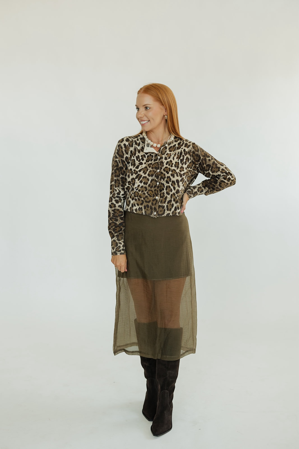 Ilana Leopard Cardigan